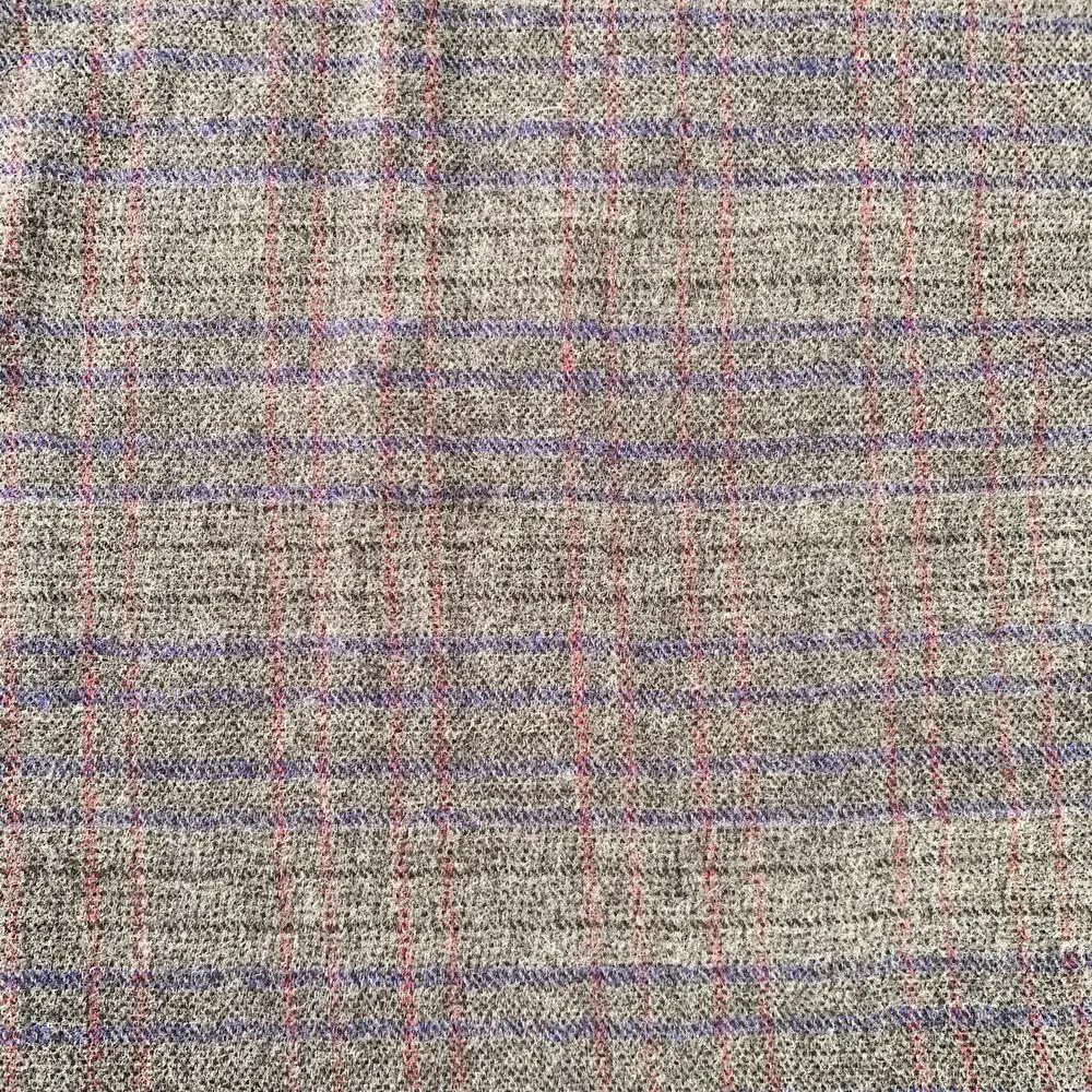 SCOTCH AND SODA Grey Navy Stripe Wool Blend Woven Scarf